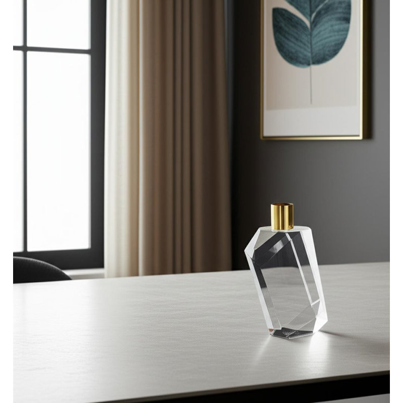 Chandelle de table en cristal 7 po