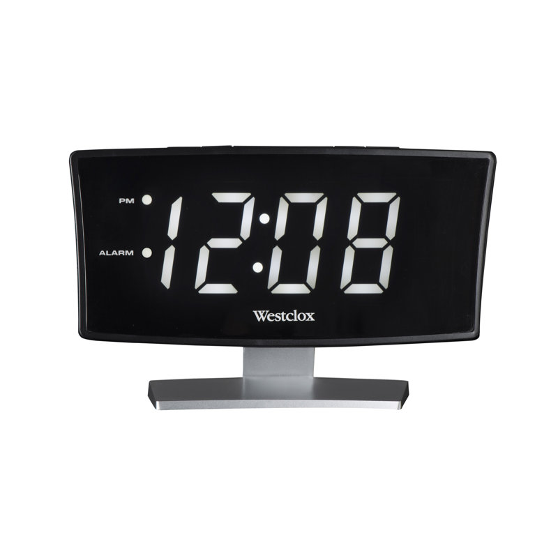 Horloge de table numérique, Blanc