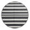 Machine Washable Horizontal Stripes Gray Area Rug