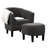 Aricely Upholstered Barrel Chair with Ottoman-1571073324