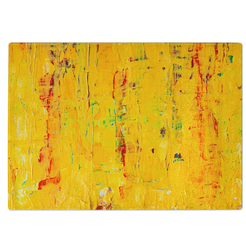 Tempered Glass Art Painting Vol.414 Chopping Board, 39 cm W x 28.5 cm L