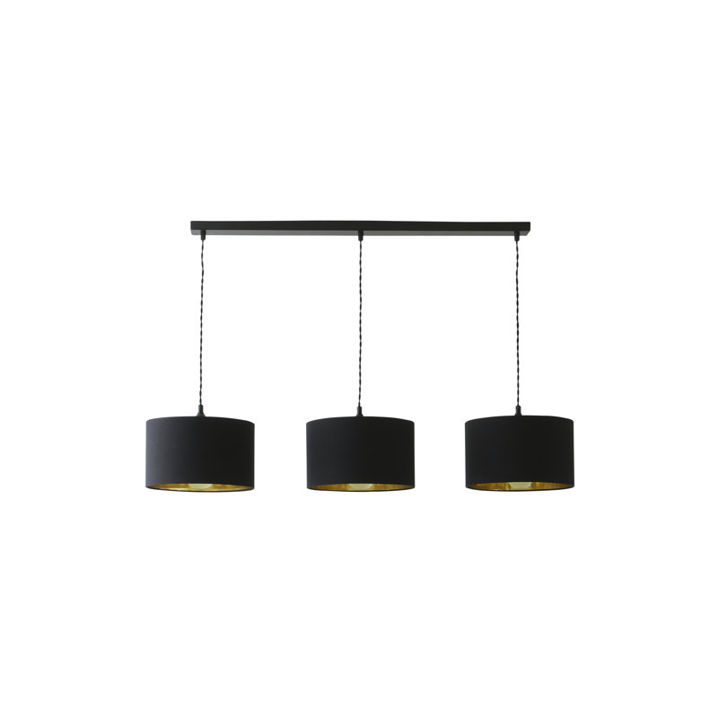Albeiro 3 - Light Pendant, Matte Black, Black