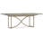 Elixir Extendable Walnut Metal Base Dining Table
