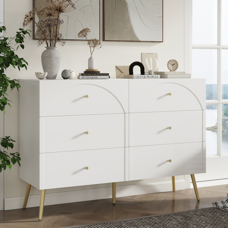 Commode double 6 tiroirs l 47 po