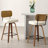 26" Swivel Upholstered Counter Height Bar Stool-819236524-830138023