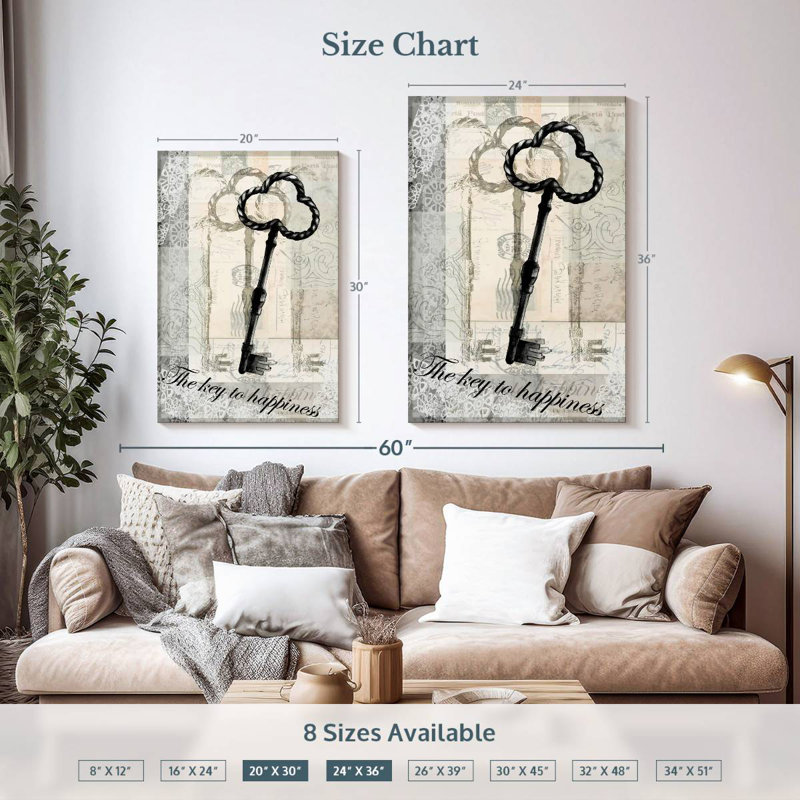Tergel Key III, 36" H x 24" W