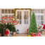Arbre de Noël mince 6 pi - 850 pointes, branches en PE + PVC, conception à charnières pour une installation facile, support en métal stable - idéal pour les coins et les petits espaces-944899583