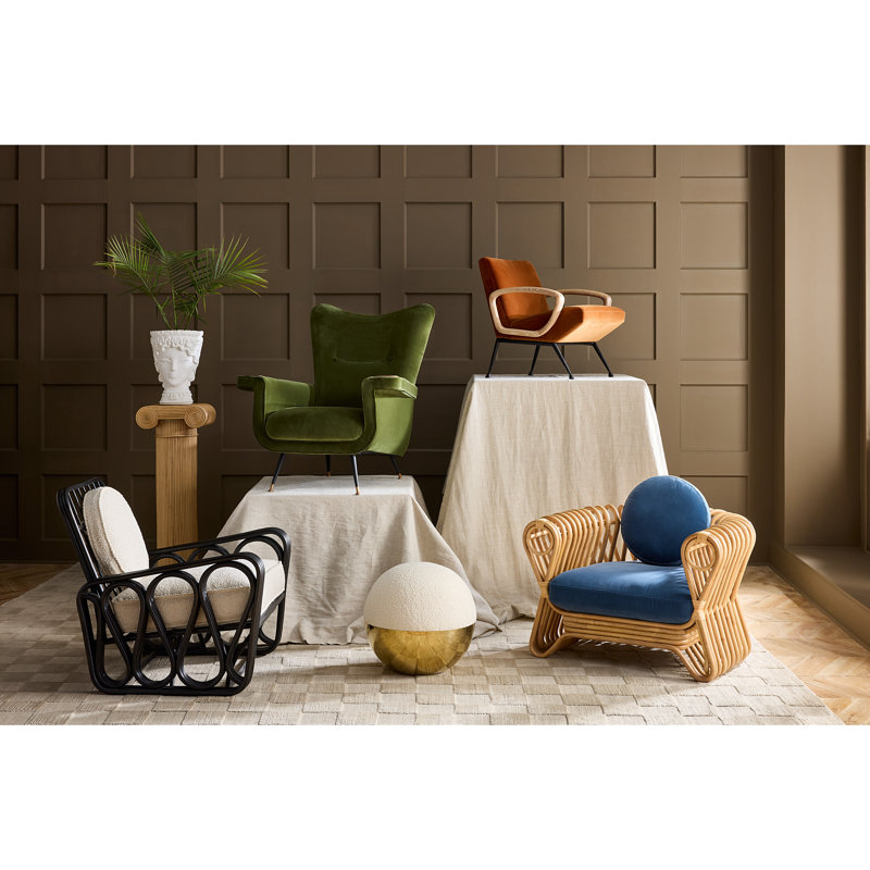 Alphaville Round Footstool Ottoman