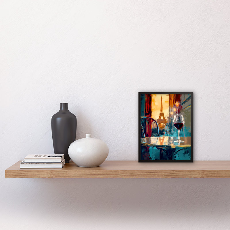 Meirion Reflections Of Paris Eiffel Tower Restaurant - Single Picture Frame Print