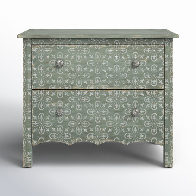 Americana 2-Drawer Oak Nightstand