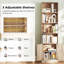 Bibliothèque 71 po avec 2 portes et 6 niveaux de rangement
