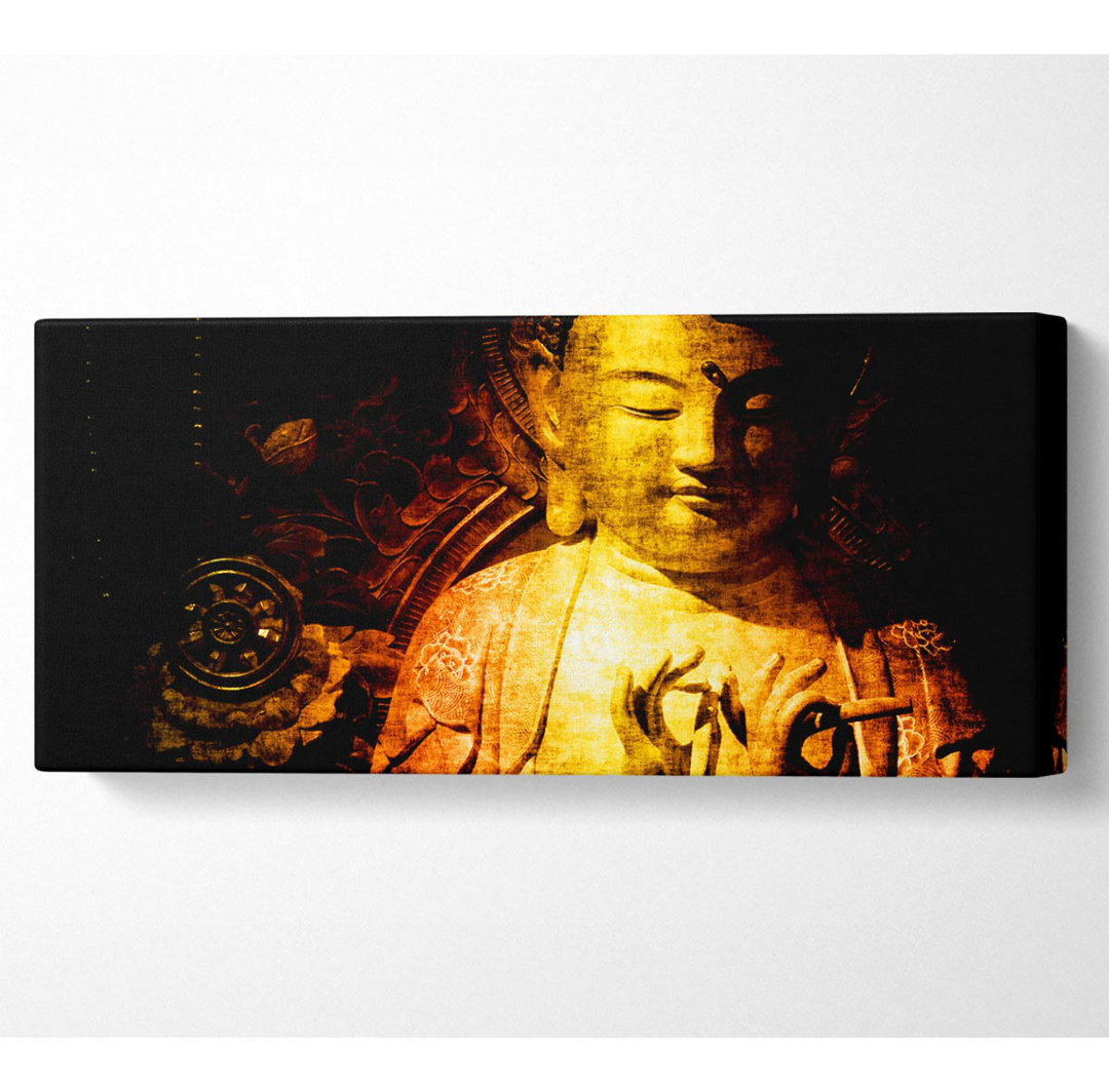 Buddha meditiert - Kunstdrucke auf Leinwand - Wrapped Canvas