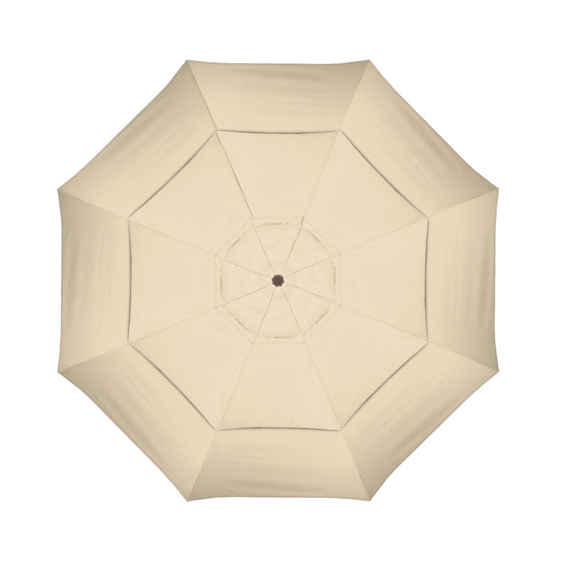 Parasol de marché Broadmeade octogonal Sunbrella, Performance beige antique