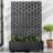 Metal Planter Box with Trellis with Wheels-1499419182