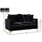Naomi 58" Velvet Square Arm Loveseat-916879962