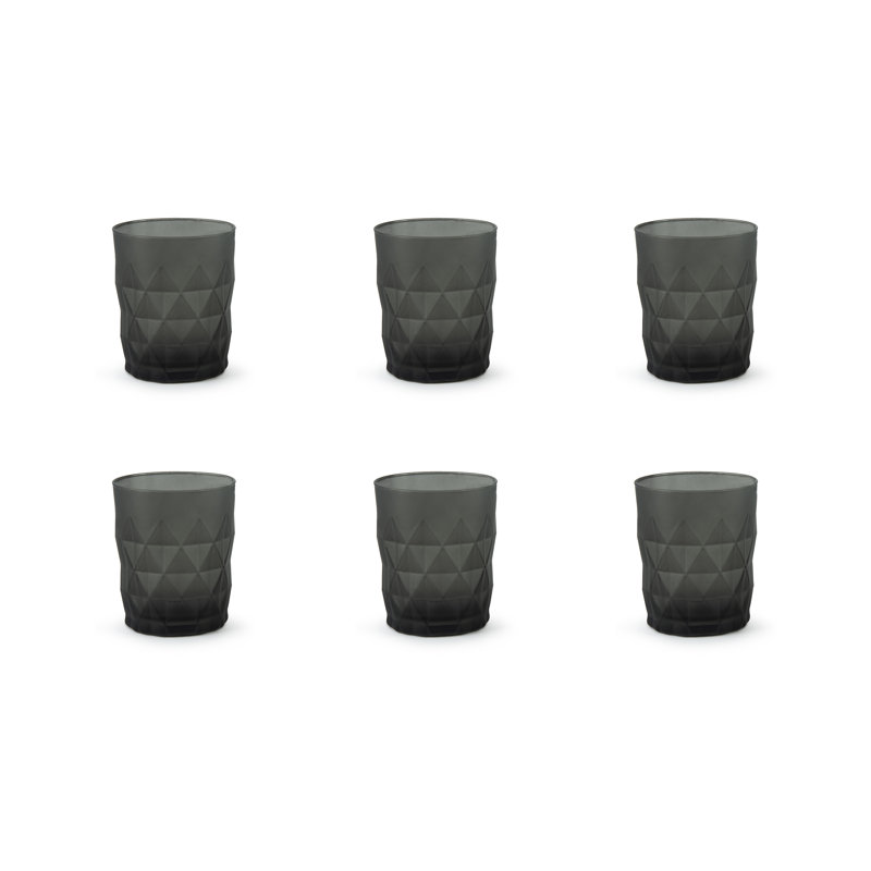 Luxor 345ml Drinking Glass Set, Black