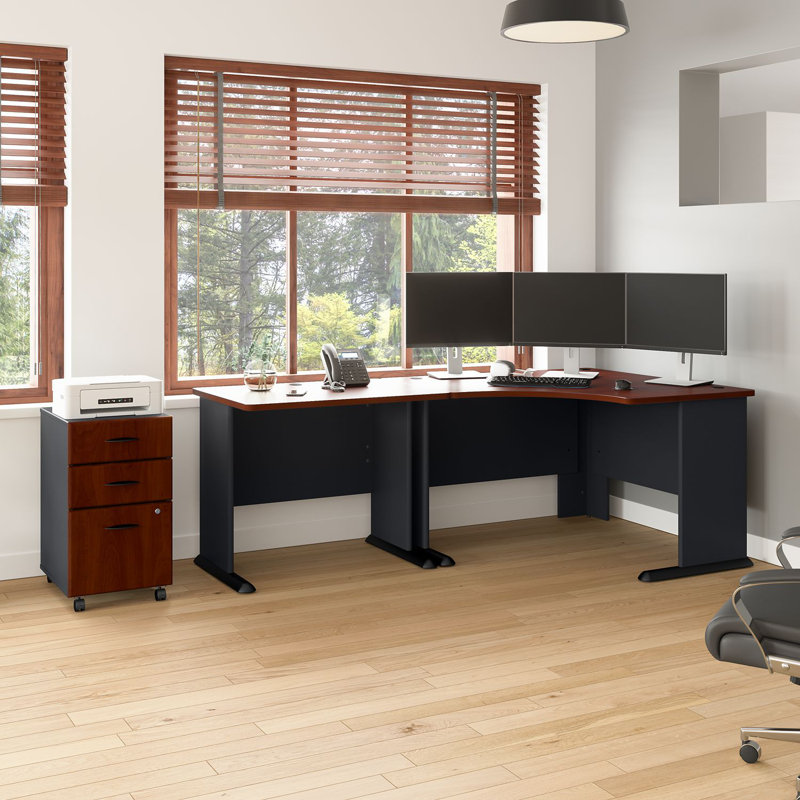 Series A L-Shape Executive Desk, Hansen Cherry