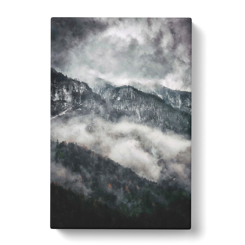Mountain Peak View In Italy - Wrapped Canvas Print, 50cm H x 35cm W x 3cm D