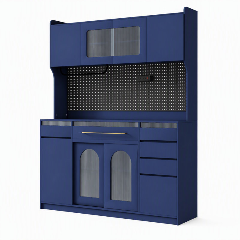 74.8 " H Kitchen Pantry, Blue