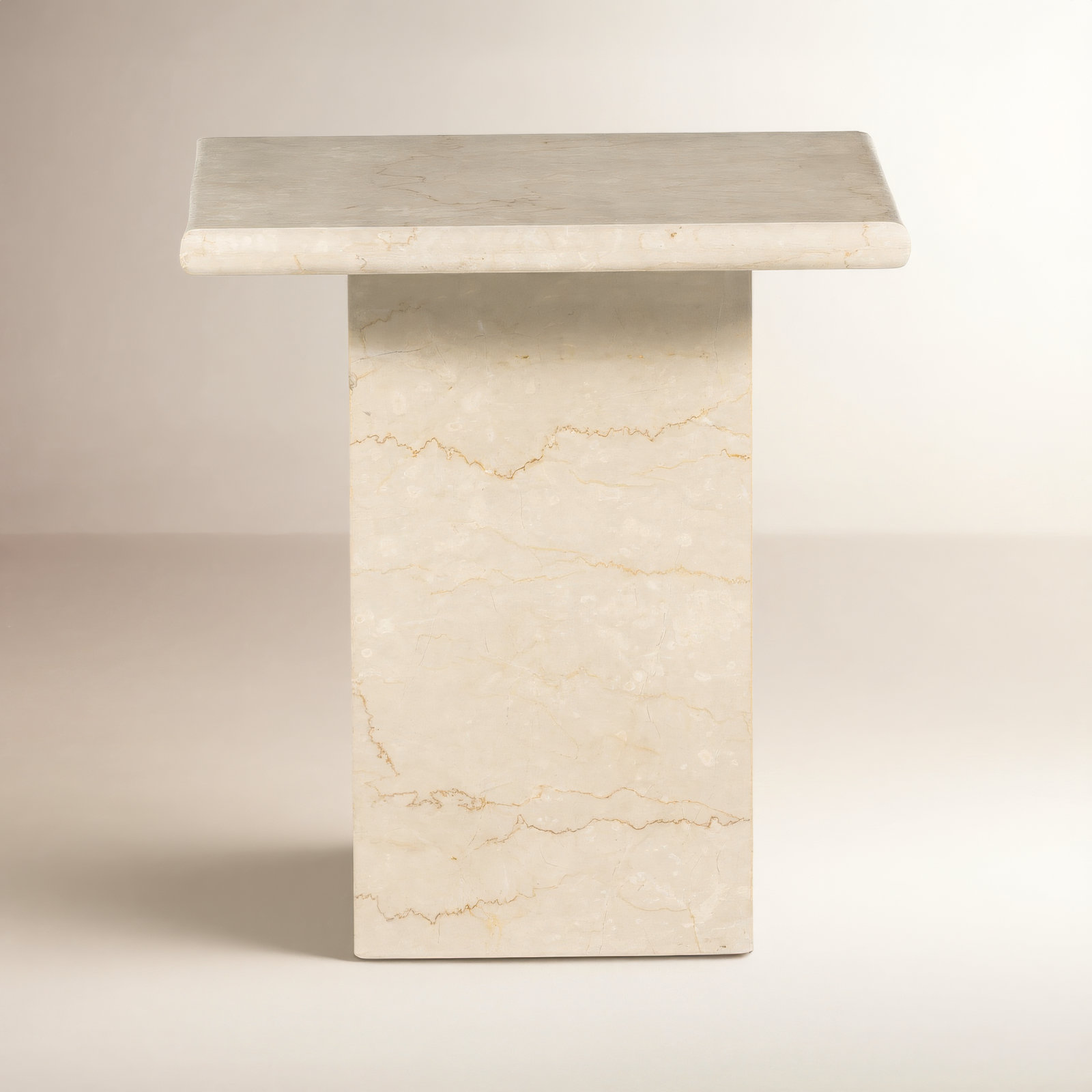 Olene End Table, Cream