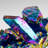Rainbow Aura Quartz Crystal Cluster (383.6 Grams)