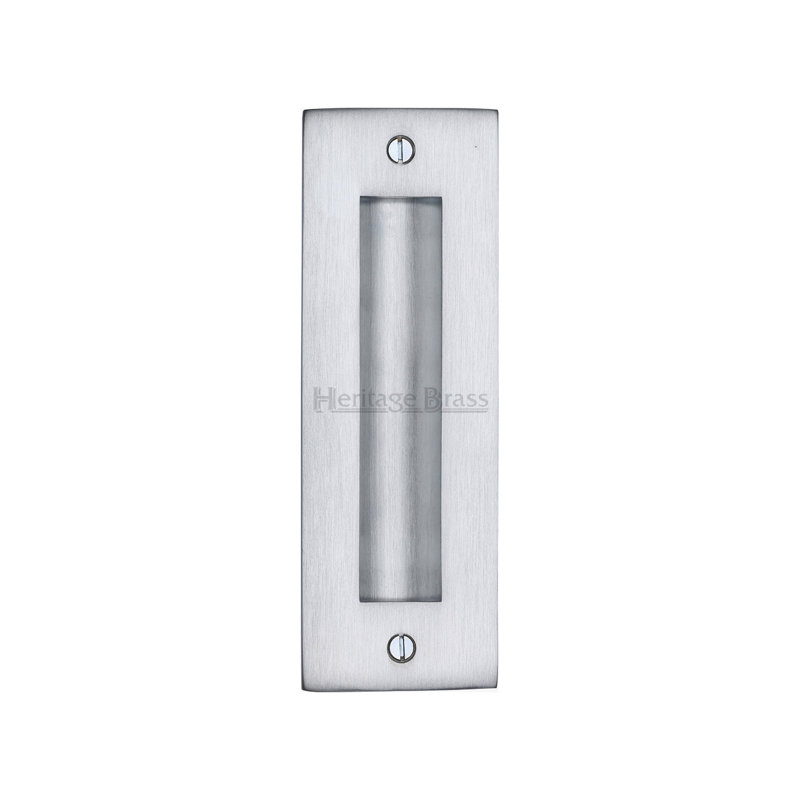 Heritage Brass Heritage Flush Pull, Satin Chrome, 15.24 cm H