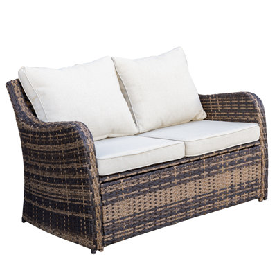 Causeuse en aluminium pour 2 personnes