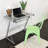 Sarisha Glass Desk with Keyboard Tray-2104835710