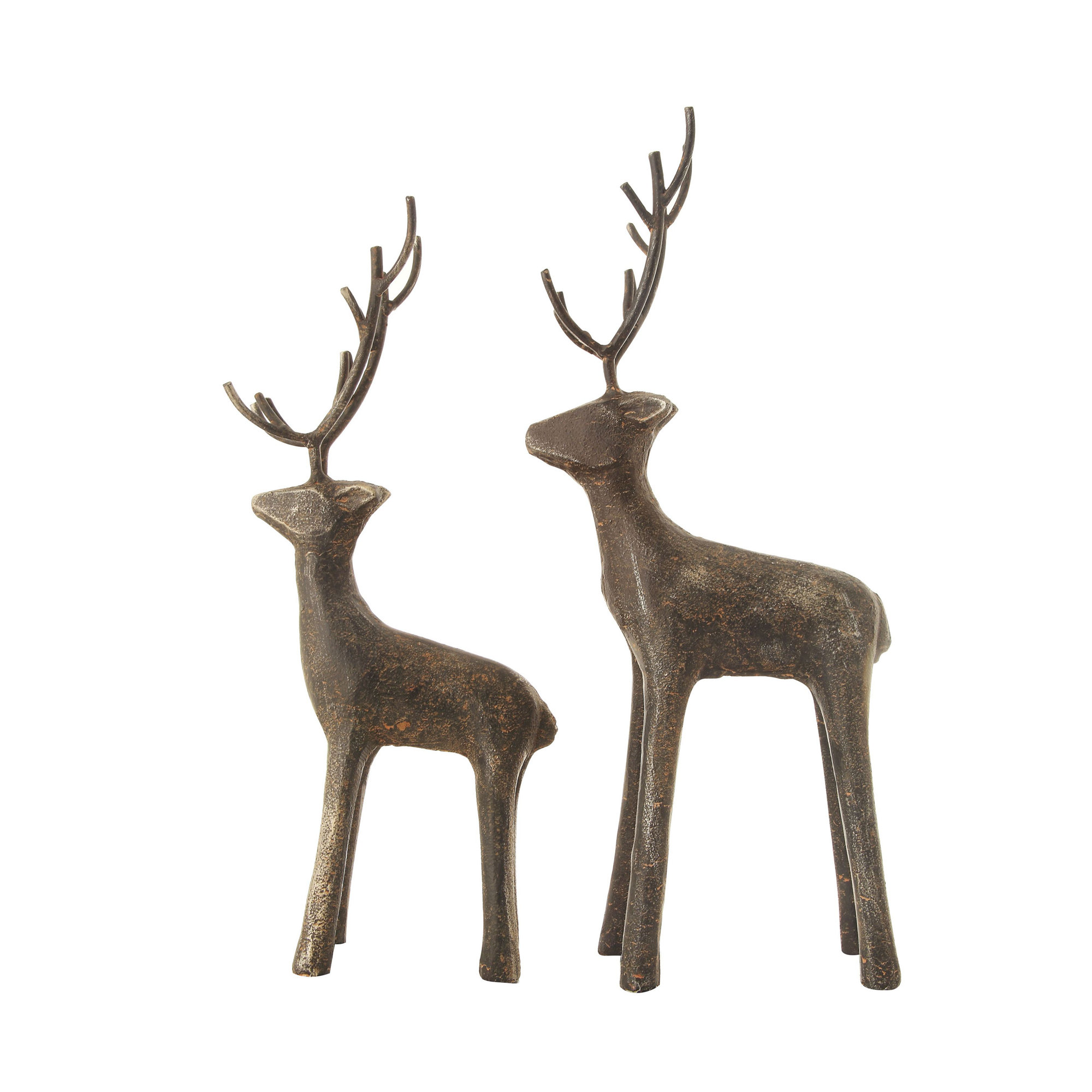 Cast Iron Standing Deer Figurine
