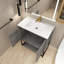 Meuble-lavabo simple 29,5 po avec plateau en résine Skyasia