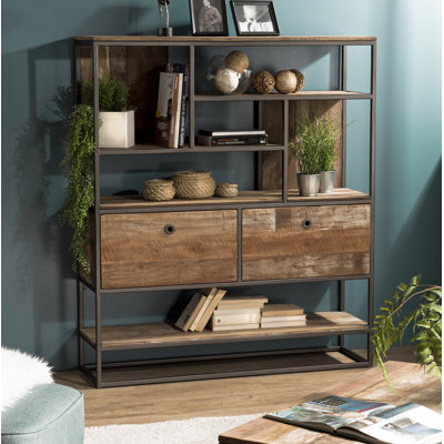 Yates 140 cm H x 120 cm W Library Bookcase