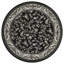 Marco Black Traditional Floral Area Rug – Luxury Living Room, Bedroom & Hallway Carpet – Classic Oriental Pattern Floor Mat-221283817