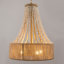 Lustre empire perlé à 4 lumières à intensité variable 18 po Boho