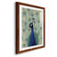 Blue Peacock II Premium encadré mat - prêt à être accroché-40380181-40395337-40380180