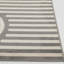 Tapis intérieur / extérieur gris en polypropylène touffeté à la machine Henrikki-86811352