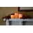 Battery Operated Multifunction Wax LED Candles, Square - 3 Count