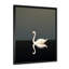 Cygnes solitude en noir et blanc - reproduction d'art sur toile-134125849-97170533