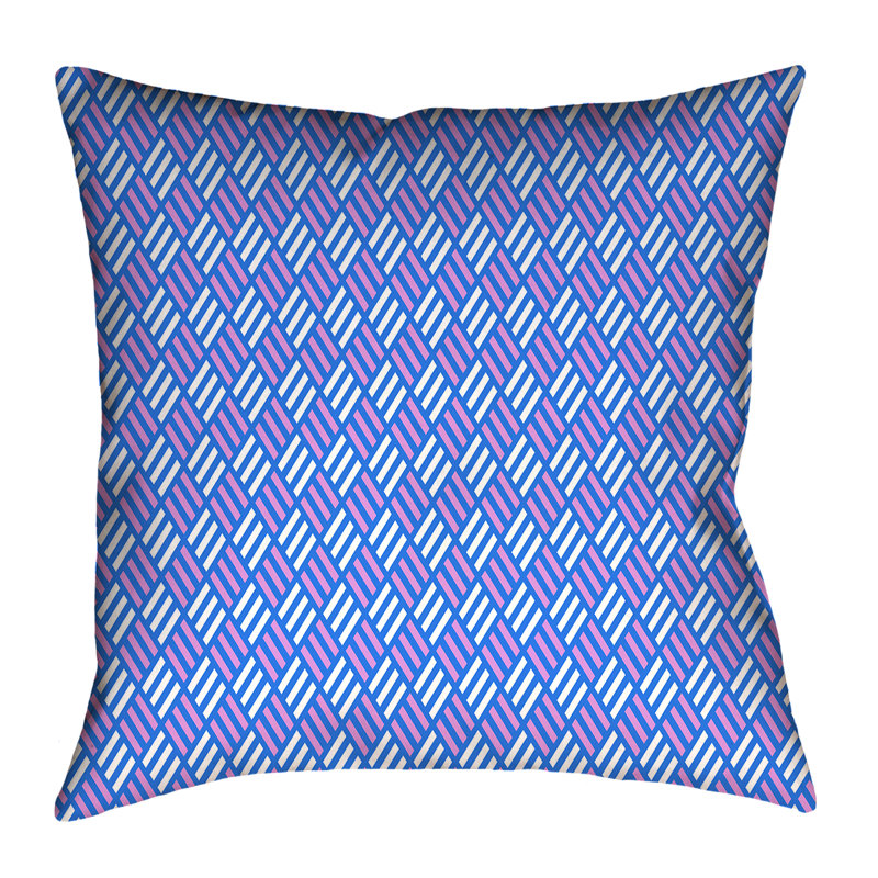 Housse de coussin Katelyn Elizabeth, 18 po x 18 po, Bleu /Bleu ciel, Simili suède