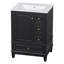 24" Bathroom Vanity with Sink and Drawers, Freestanding Vanity Cabinet with Ceramic Top and Storage Shelves, MDF and Solid Wood Base, Modern Sink Cabinet for Small Bathrooms-563561490-563561494