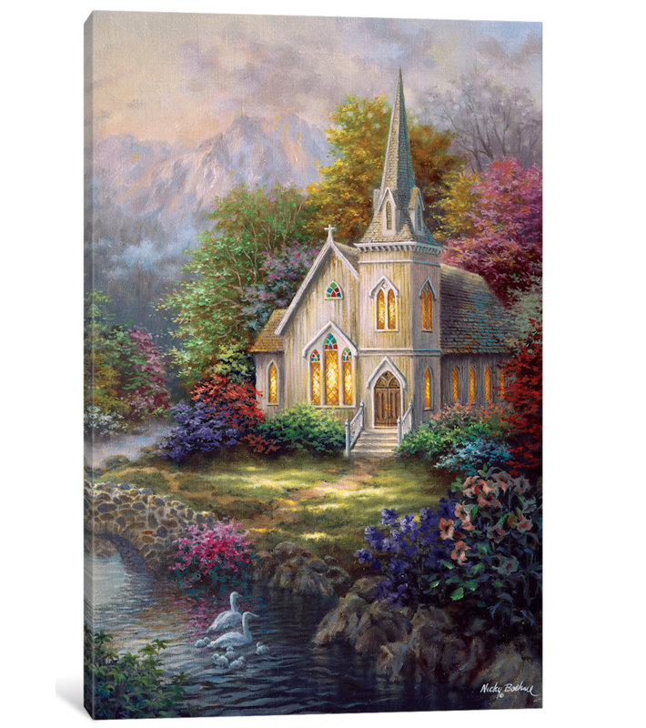 « serenity », reproduction d’art sur toile, H 26 po x l 18 po x P 1,5 po