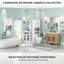 Armoire d'appoint de plancher avec deux portes et tablettes, armoires de rangement autoportantes