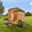Sauna d'extérieur en cèdre traditionnel pour 2 à 4 personnes avec porche, chauffage électrique 9 kW, commande Wi-Fi, lumières DEL Backyard Discovery