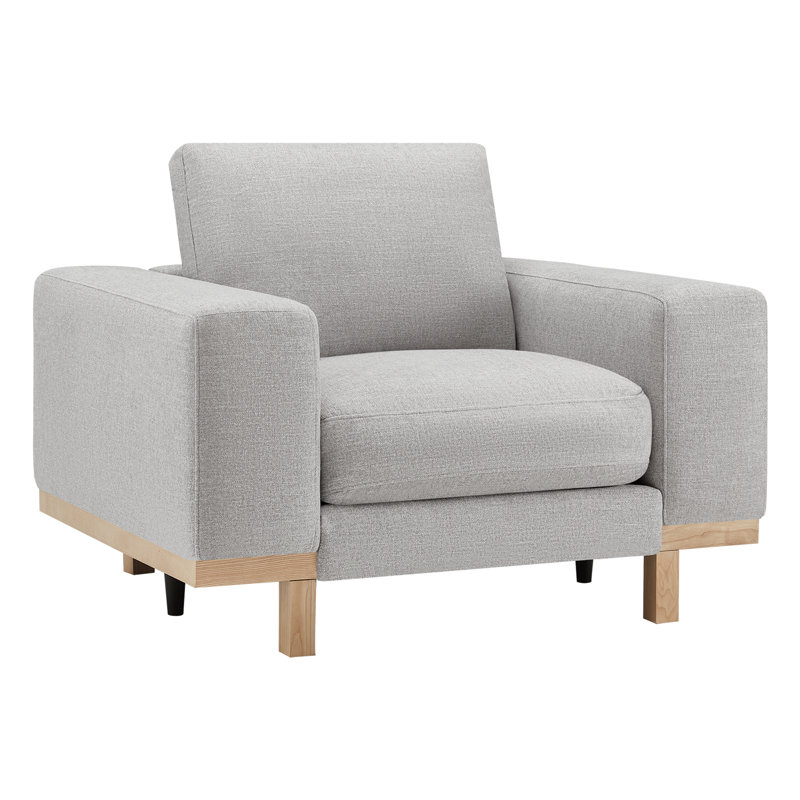 Fauteuil de 47 po de largeur Arnette, Natté Brent Cloud