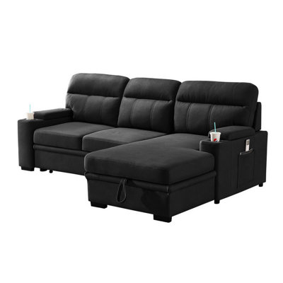 Upholstered L-Shaped Sectional Right Hand Facing