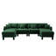 Canapé modulaire en U à 4 places Boucle Fabric