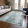 Machine Washable Indoor/Outdoor Claudian ACN1649 Turquoise Rug