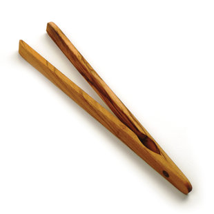 Pinces à pain en bois d'olivier