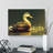 Luminous Duck - Wrapped Canvas Painting-2073438365