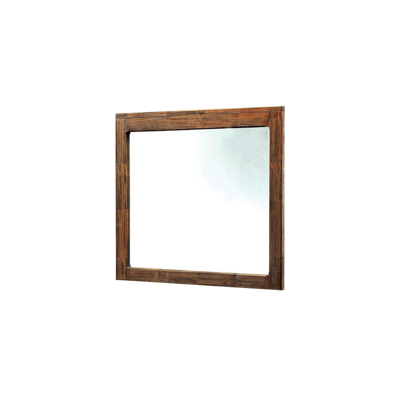 42.4"W Rustic Mirror, Rustic Natural Tone