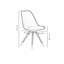 Gualtier 4 Person Dining set - a Rectangular Wooden Dining Table with Metal Legs and a Set of 4 Quilted Velvet Dining Chairs for Dining Room - Modern Dining Table Set-542423236-542423259